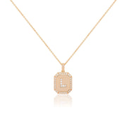 Adoré Diamond L Square Pendant