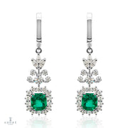 Adoré Magi D'oz Emerald Diamond Earring