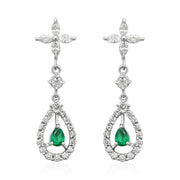 Adoré Emerald Diamond Earring