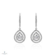 Boucle d'oreille Adoré diamant rond 